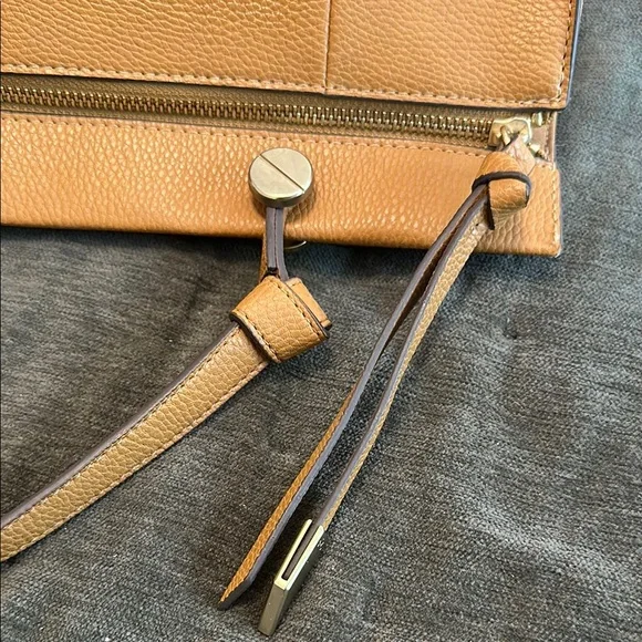 Foley + Corinna golden Tan vegan Crossbody Bag with Minimalist Design - Picture 11 of 15